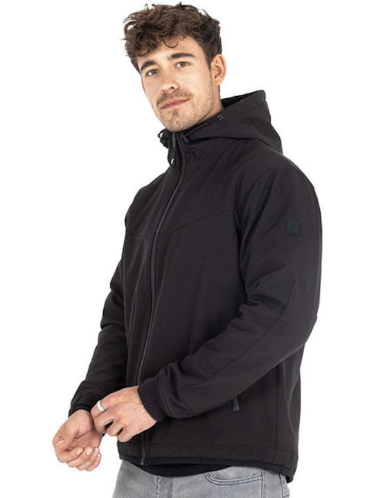 John Doe Hoodie V3 Winter Men's Riding Jacket Softshell Black