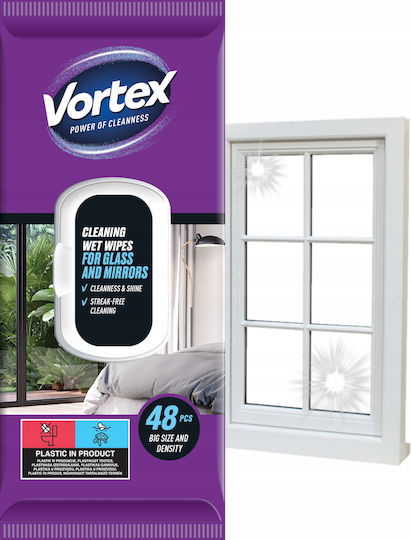 Vortex Professional Window Cleaning Wipes 48 Pieces