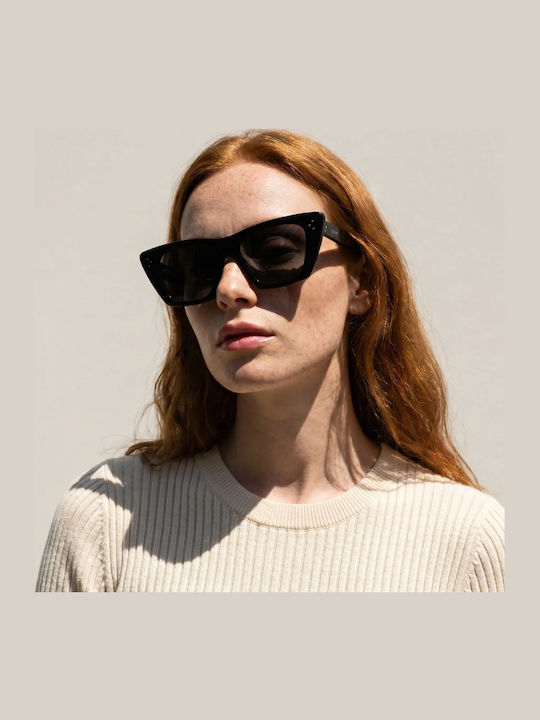 Celine Women's Sunglasses with Black Frame and Black Lens CL401871-01A