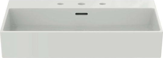 Ideal Standard Extra Επικαθήμενος Νιπτήρας Πορσελάνης 70x45x15cm Λευκό Γυαλιστερό Ideal Standard Extra Επικαθήμενος Νιπτήρας Πορσελάνης 70x45x15cm Λευκό Γυαλιστερό