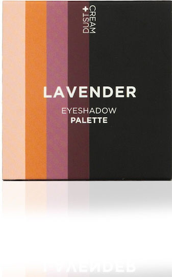 Dust+Cream Palette With Pressed Powder Eye Shadows Lavender 5gr