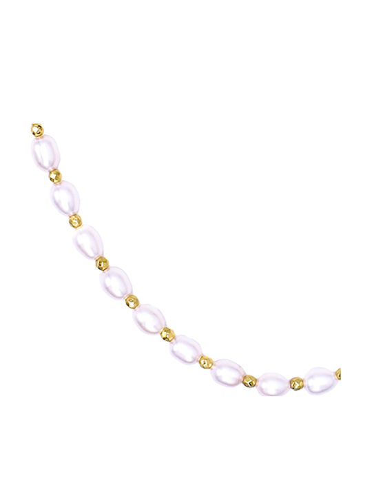 Drandakis Drandakis Halskette aus 14K Gold mit Perlen Drandakis Drandakis Halskette aus 14K Gold mit Perlen