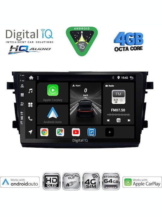 Digital IQ Car Audio System for Suzuki Celerio 2015-2021 (Bluetooth/USB/WiFi/GPS/Apple CarPlay/Android Auto) with 9" Touch Screen