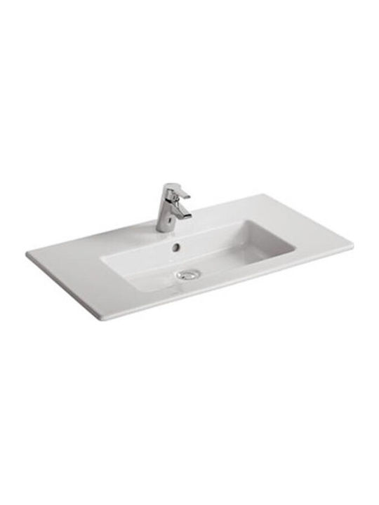 Ideal Standard Tempo Eingelassenes Waschbecken Porzellan 81.5x45x14cm Weiß