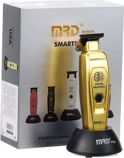 MRD Pro Επαγγελματική Επαναφορτιζόμενη Κουρευτική Μηχανή Χρυσή GMT-90-4GOLD