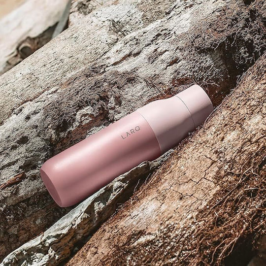 Thermos Bottle Stainless Steel 500ml Twist Top Himalayan Pink