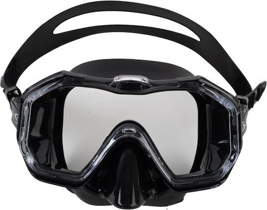 Scorpena Taucherbrille aus Silikon Schwarz