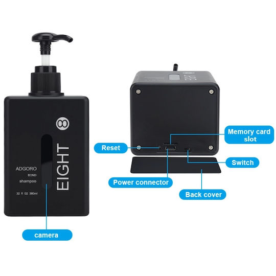 Cameră Ascunsă WiFi 8MP cu Slot pentru Card de Memorie