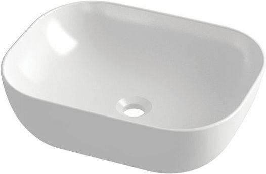 Orabella Orabelia Επικαθήμενος Νιπτήρας Πορσελάνης 50.5x40.5x14cm Λευκός Orabella Orabelia Επικαθήμενος Νιπτήρας Πορσελάνης 50.5x40.5x14cm Λευκός