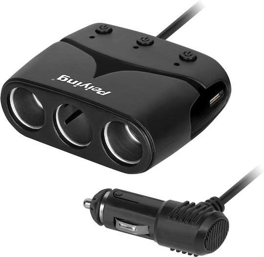 Peiying Auto Zigarettenanzünder & Adapter X3 Usb Kabel