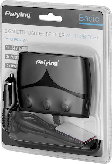 Peiying Auto Zigarettenanzünder & Adapter X3 Usb Kabel