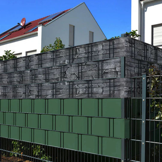 Material De Construcție Pentru Garduri De Grădină Din PVC 19 Cm Gri