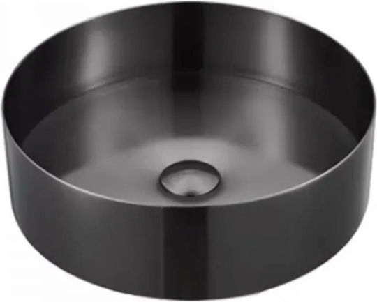 Karag Venus Επικαθήμενος Νιπτήρας Inox 38x38x11cm