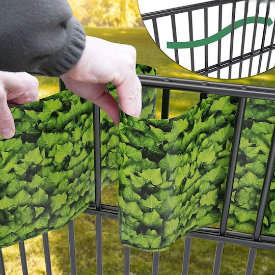Material De Construcție Pentru Garduri De Grădină Din PVC 19 Cm Verde