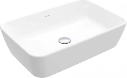 Villeroy & Boch Architectura Επιτοίχιος Επικαθήμενος Νιπτήρας Κεραμικός 60x40.5x15.5cm White Alpin