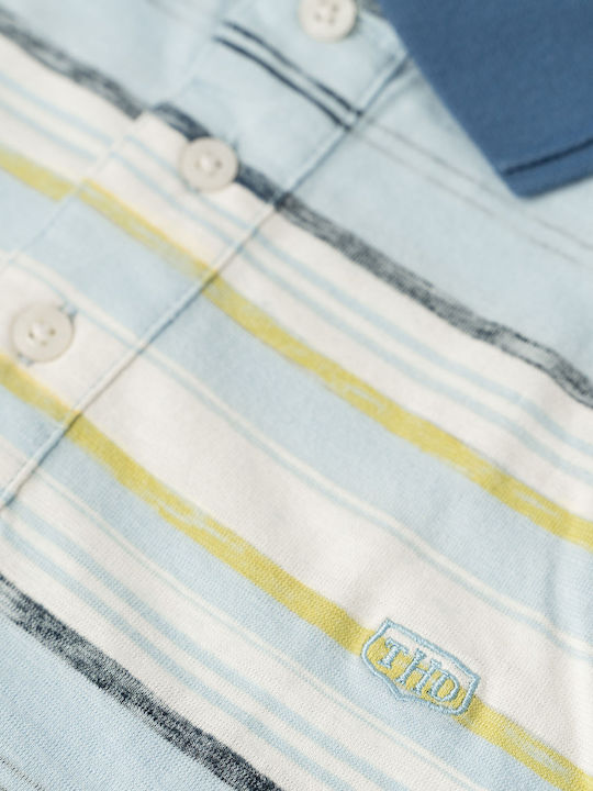 Polo Blouse Multi Multi Stripe