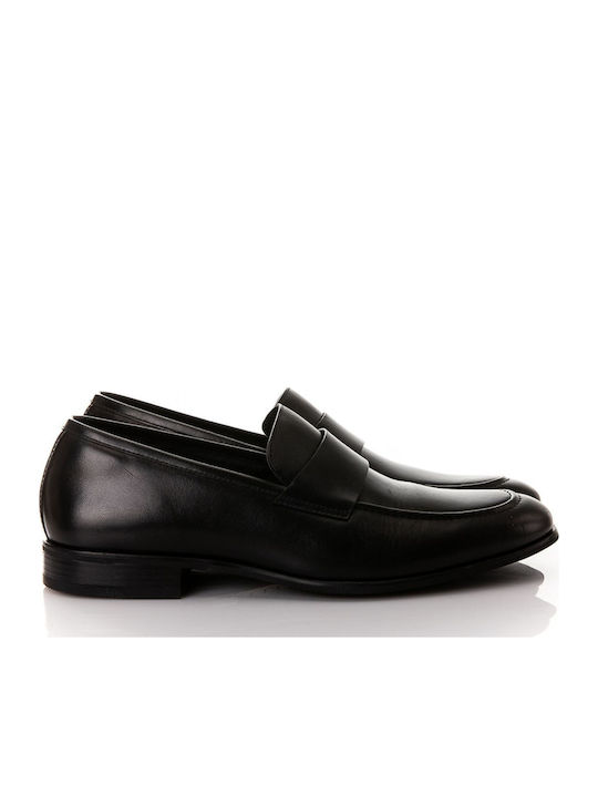Leather Men's Moccasins in Black Colour