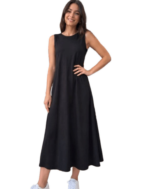 Summer Maxi Dress Black Colour