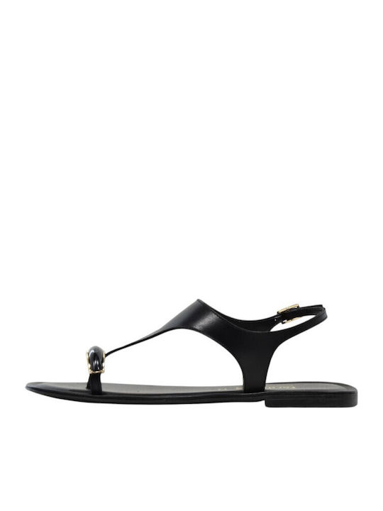 Leather Women's Sandals Black