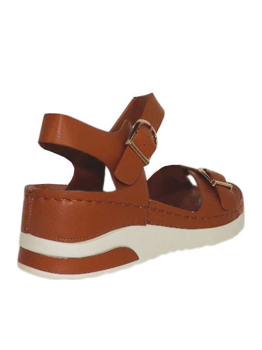 Γυναικεία Ανατομικά Σανδάλια Flatforms Ταμπά