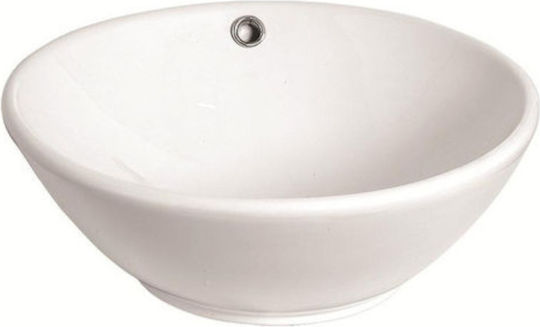 Gloria Status Επικαθήμενος Νιπτήρας Πορσελάνης 40.5x40.5x17cm Λευκός Gloria Status Επικαθήμενος Νιπτήρας Πορσελάνης 40.5x40.5x17cm Λευκός