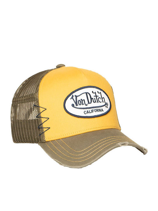 Von Dutch Jockey Camionagiu Mesh Khaki Galben