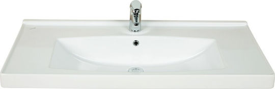 Creavit Superior Ένθετος Νιπτήρας Πορσελάνης 100x49cm Λευκός