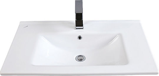 Creavit Slim Încorporat Chiuvetă Porțelan 75x45x17.5cm Alb