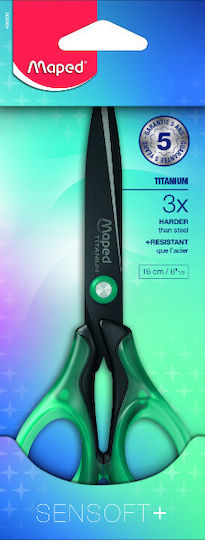 Scissors Maped Premium Sensoft Titanium 16cm 5'' Various Colours Ca48680000
