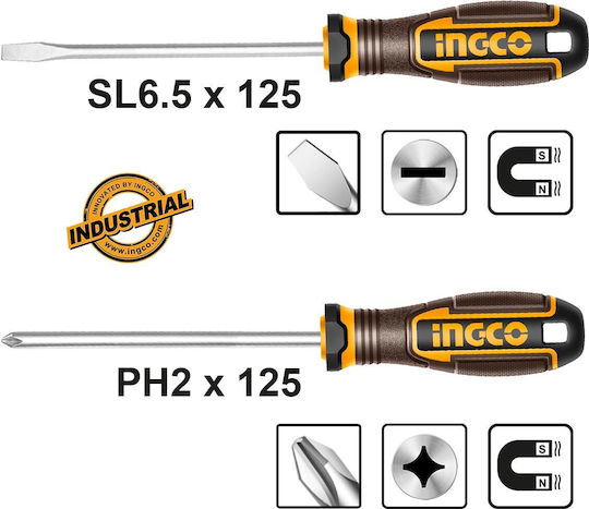 Ingco Σετ 2 Κατσαβίδια