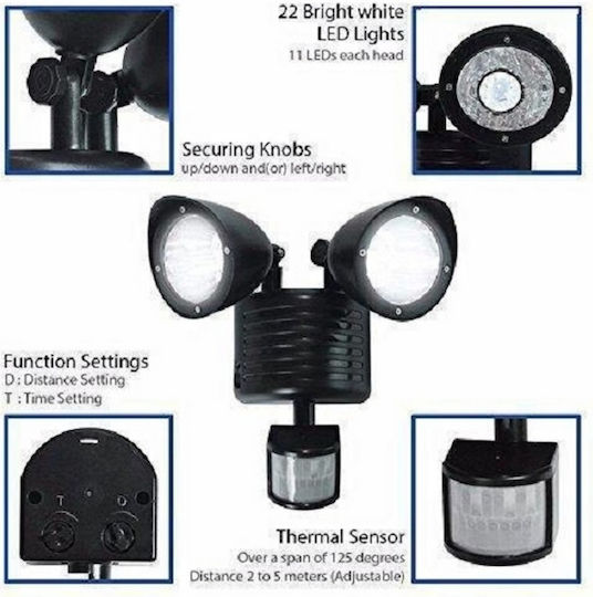 Factory Solar Road Light 2.2W with Motion Sensor and Photocell Mounted