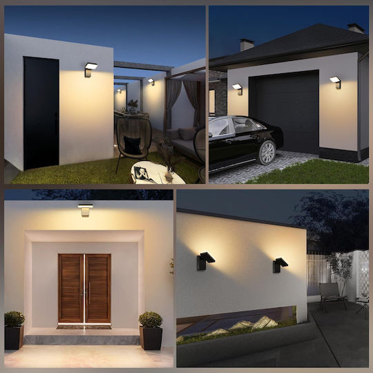 Επιτοίχιο Εξωτερικό Φωτιστικό LED IP65 40W Διπλής Δέσμης