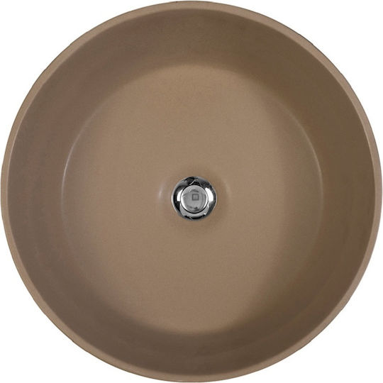 Adamidis Cupa 44X Επικαθήμενος Νιπτήρας Πορσελάνης 44x44x12cm