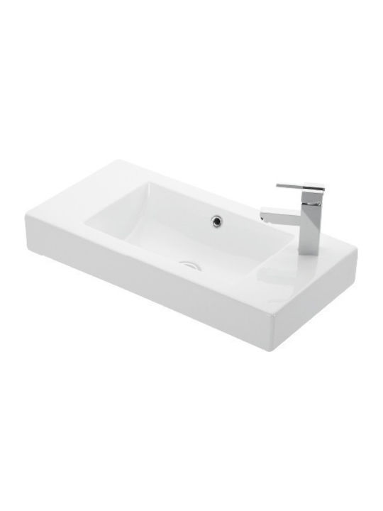 Esvit Minos Aufgesetztes Waschbecken Porzellan 70x36x10cm Weiß