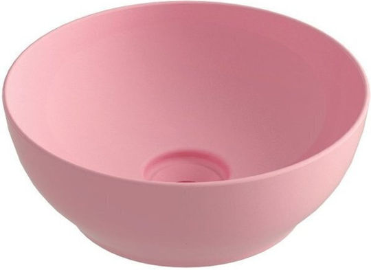 Olympia Trend Round 02 Επικαθήμενος Νιπτήρας Πορσελάνης 38x38x14.4cm Olympia Trend Round 02 Επικαθήμενος Νιπτήρας Πορσελάνης 38x38x14.4cm
