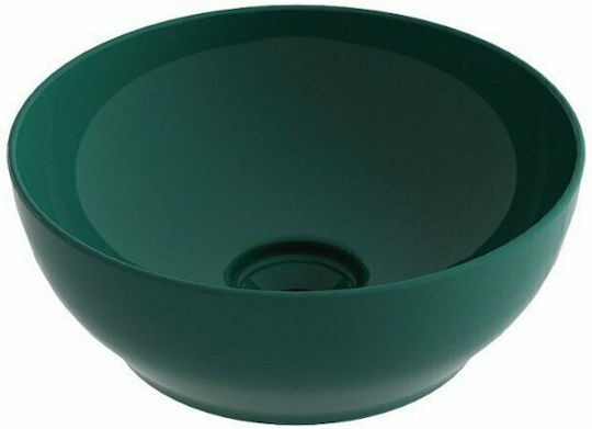Olympia Trend Round 02 Επικαθήμενος Νιπτήρας Πορσελάνης 38x38x14.4cm Olympia Trend Round 02 Επικαθήμενος Νιπτήρας Πορσελάνης 38x38x14.4cm
