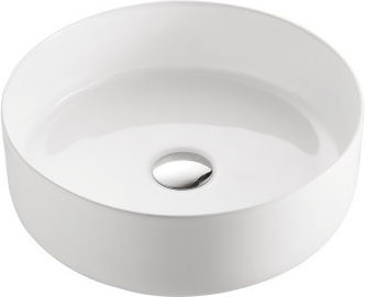 Pyramis Dirki Επικαθήμενος Νιπτήρας Πορσελάνης 35.5x35.5x12cm Λευκός Pyramis Dirki Επικαθήμενος Νιπτήρας Πορσελάνης 35.5x35.5x12cm Λευκός