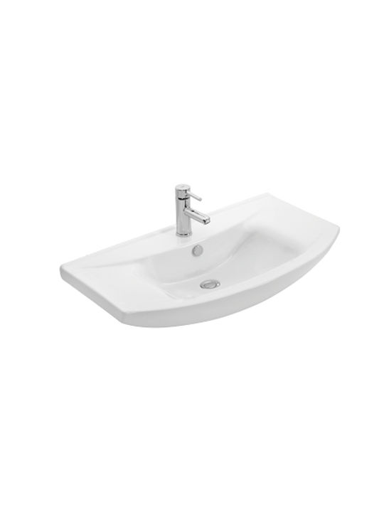 Sanovit Zenon 6075 Inset Sink Porcelain 75x50x18cm White