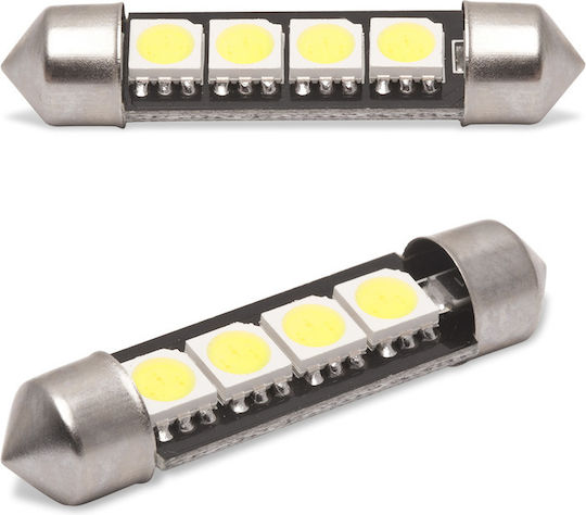 Bec Led Auto Sofit 39 Mm 12v 3w 6000k 72 Lm
