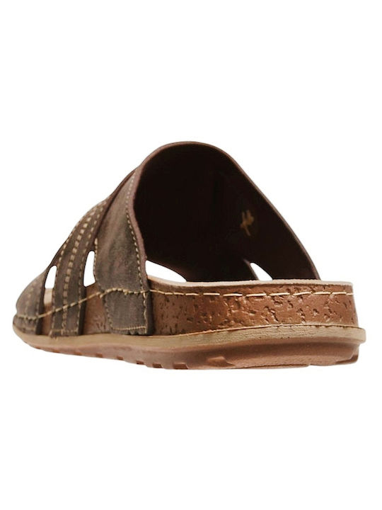 Herrensandalen in Braunen Farbe