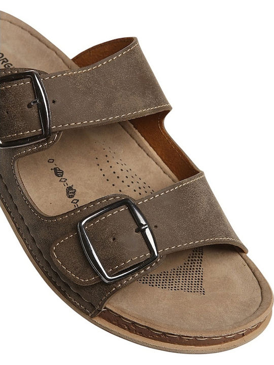 Herrensandalen in Brauner Farbe