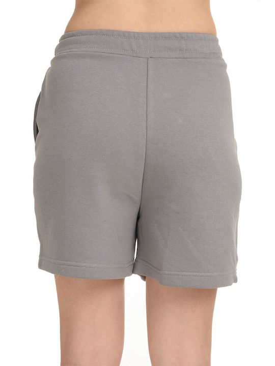 Γυναικεία Αθλητική Βερμούδα Πετσετέ Light Gray