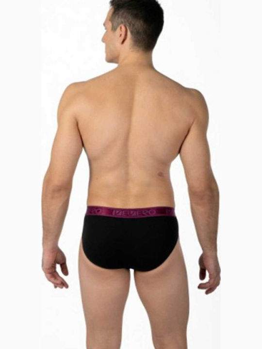 Ανδρικά Σλιπ Μαύρο-μαύρο Βυσσινί 2Pack
