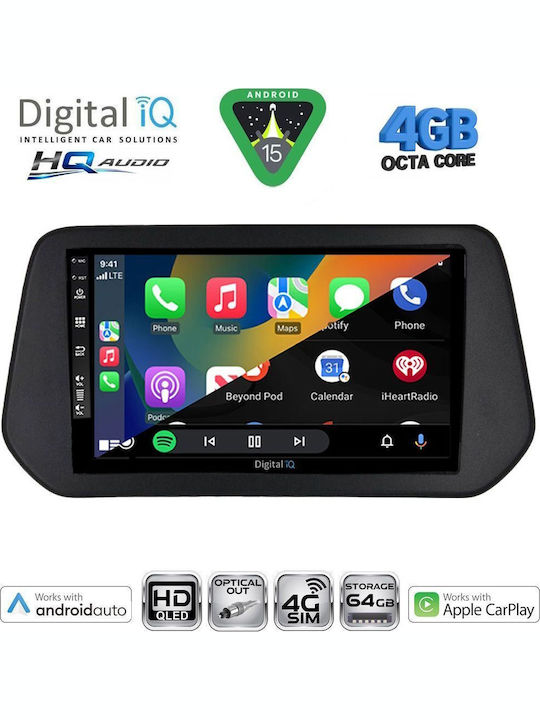 Digital IQ Car Audio System for Suzuki SX4 S-Cross 2021-2026 Bluetooth USB WiFi GPS Apple CarPlay Android Auto with 9" Touch Screen