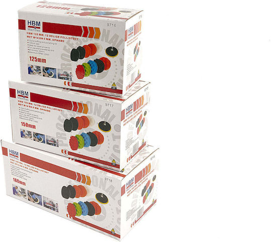 Set Rezerve Discuri De Lustruit 125mm 12 Bucăți Hbm