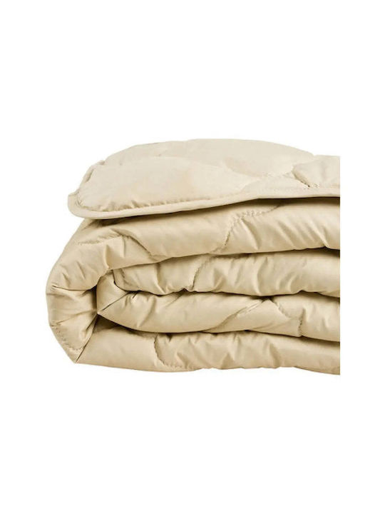 Doppel Steppdecke Wollene 200x220cm Beige