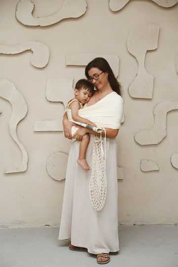 SteweHome Standard Baby Carrier Sling Beige with Maximum Weight 20kg