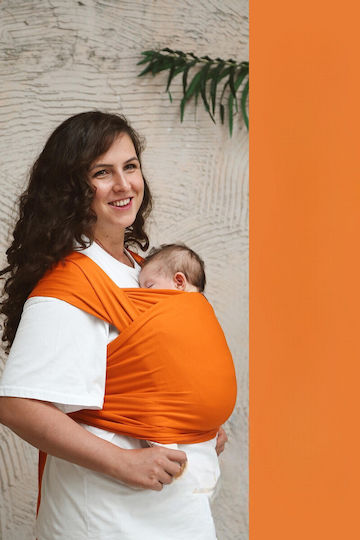 SteweHome Standard Baby Carrier Sling Orange with Maximum Weight 15kg