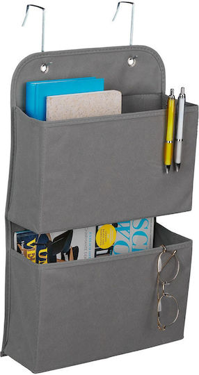 Relaxdays Praktischer Hängender Büro-Organisator Grau 50x10x31 Cm