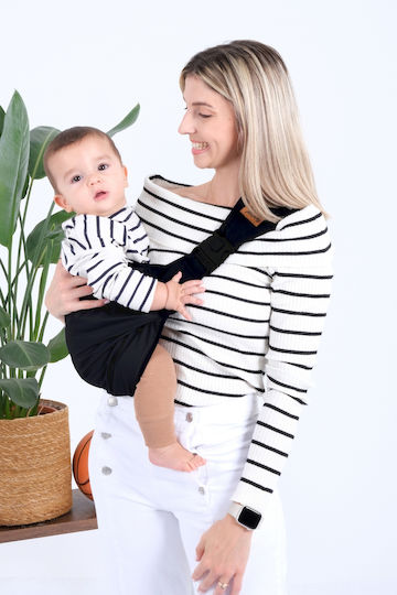 SteweHome Klassischer Babytragetuch Schwarz
